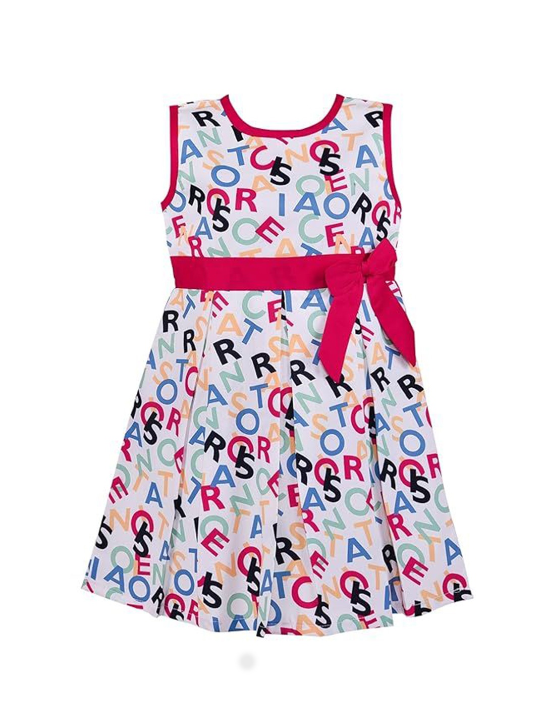 

Wish Karo Print Satin A-Line Dress, Red