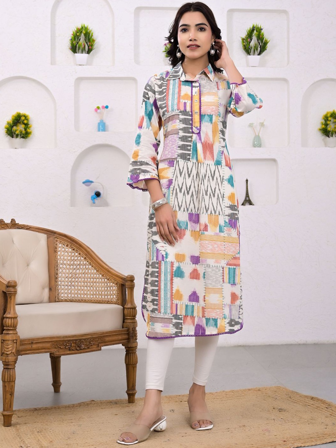 

Readiprint Fashions Women Floral Printed Kurta, Multi