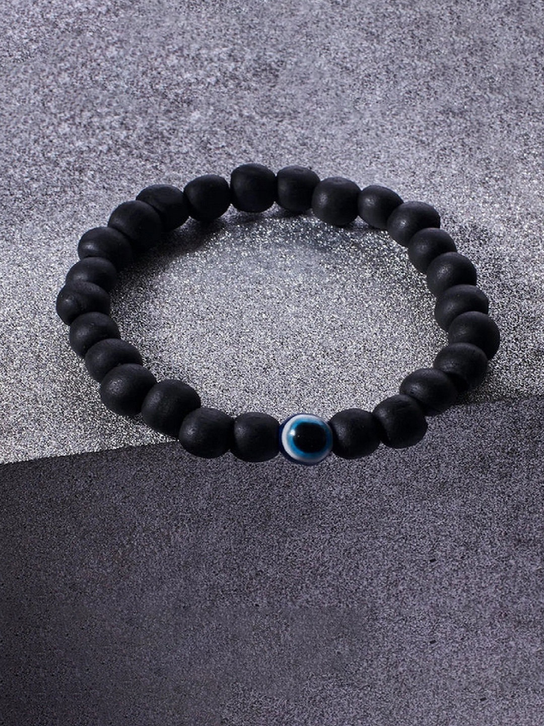 

RUHI COLLECTION Unisex Wood Onyx Charm Bracelet, Black