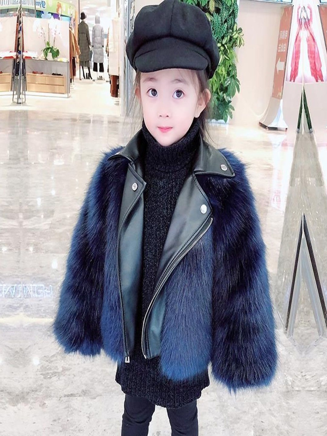 

Xsole Kids Self Design Lapel Collar Jacket, Black