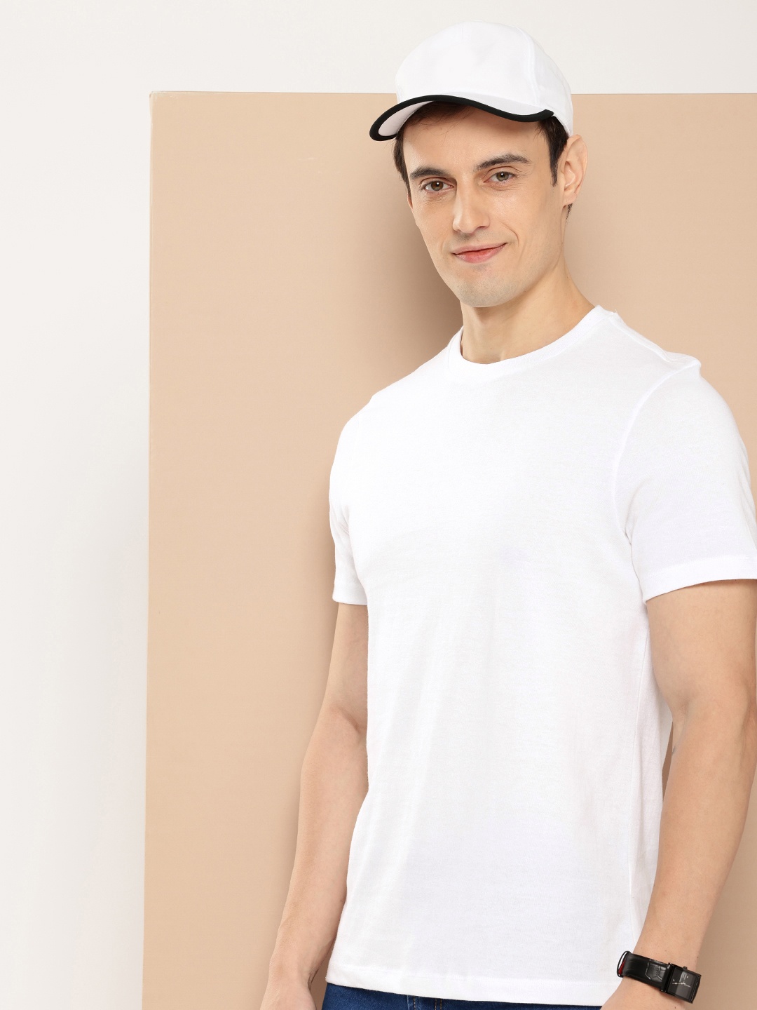 

encore by INVICTUS Round Neck Regular T-shirt, White
