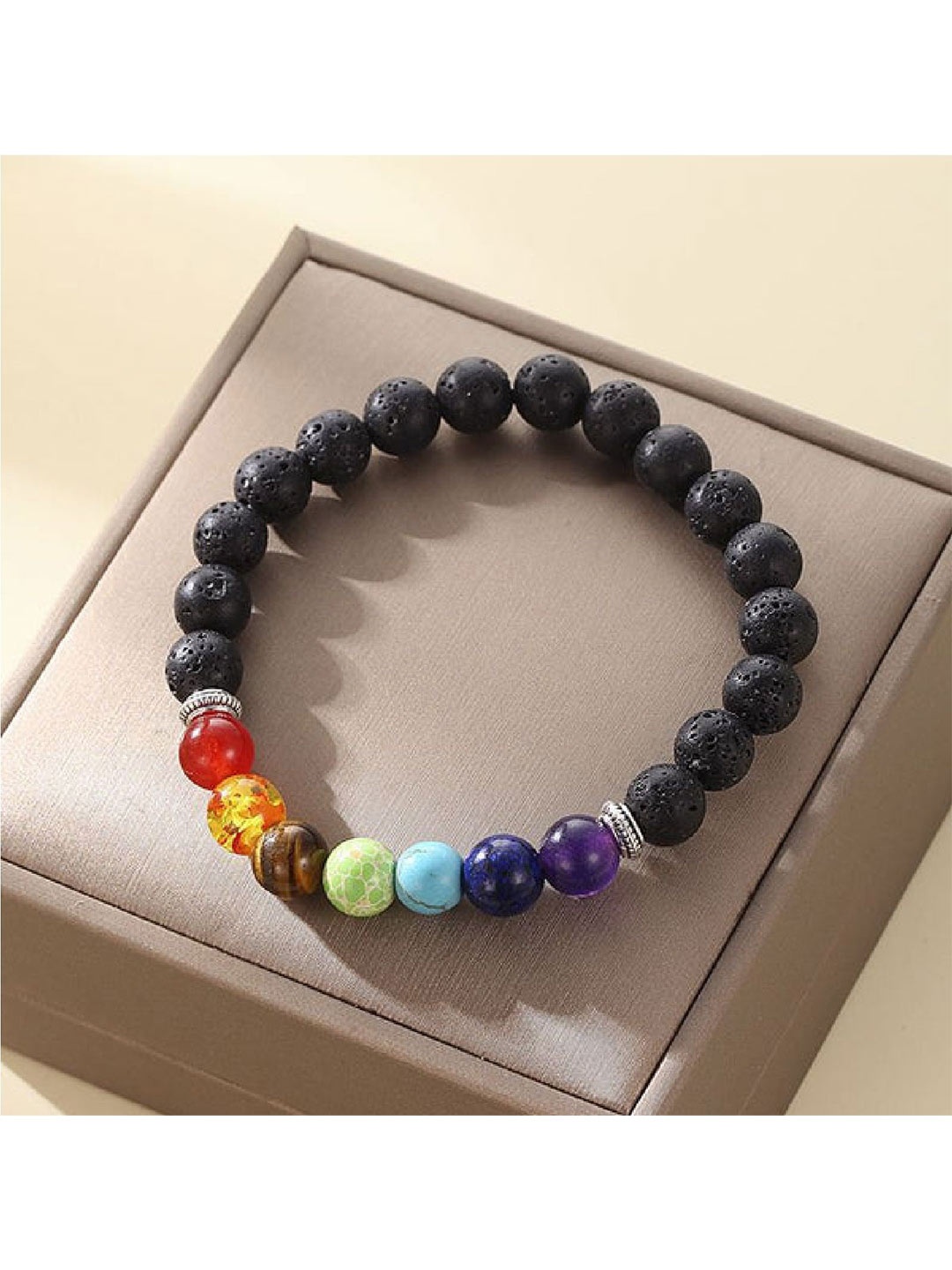 

RUHI COLLECTION Unisex Charm Bracelet, Black