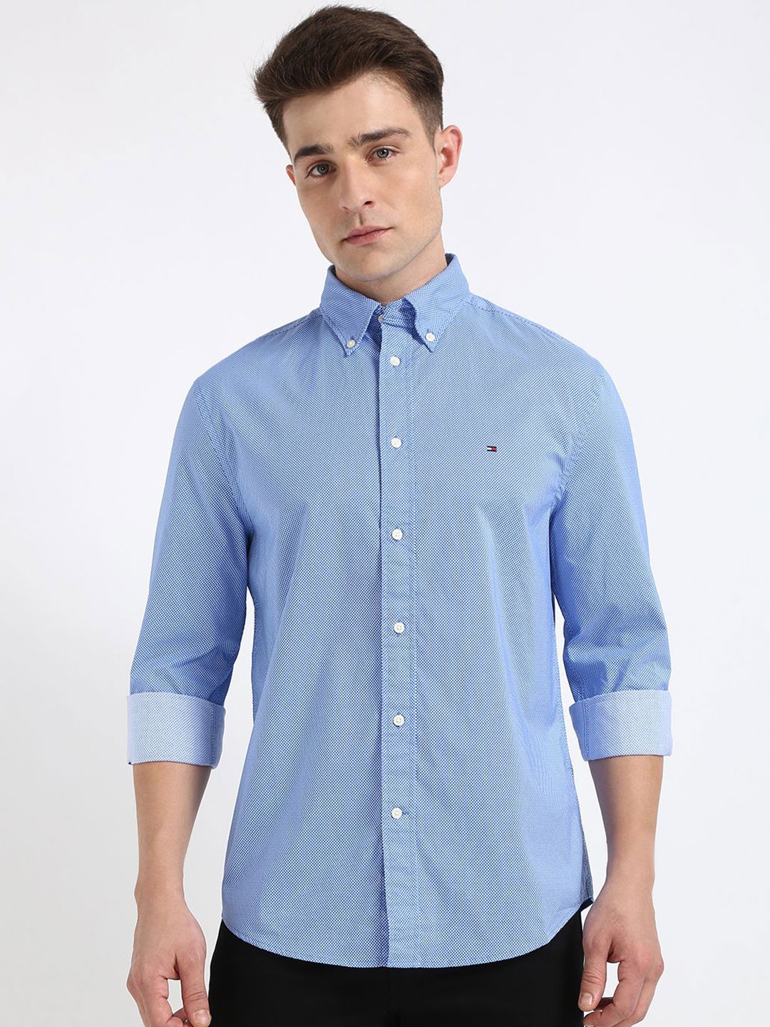 

Tommy Hilfiger Men Opaque Casual Shirt, Blue