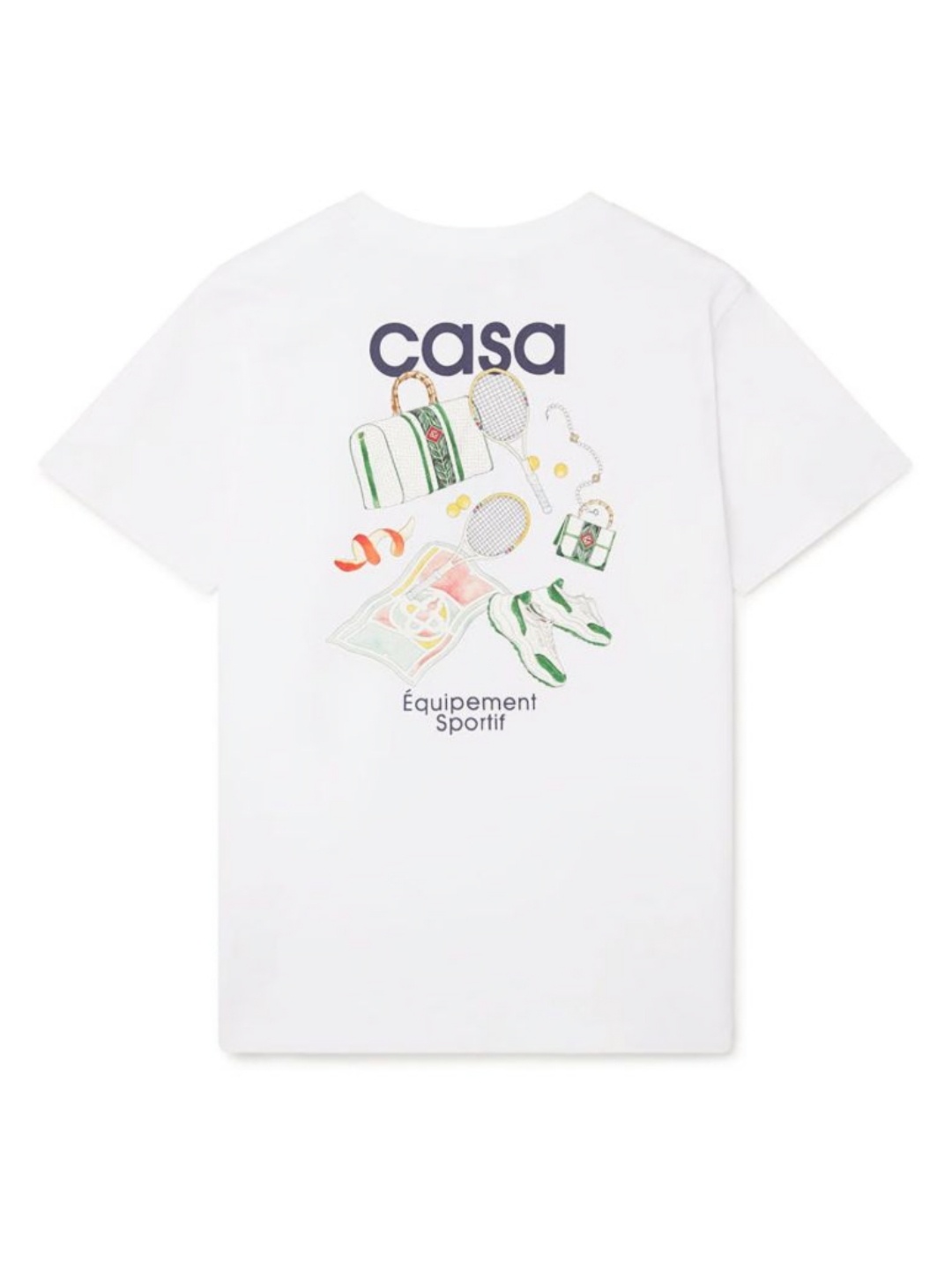 

Casablanca Unisex Sportif Printed Tee, White