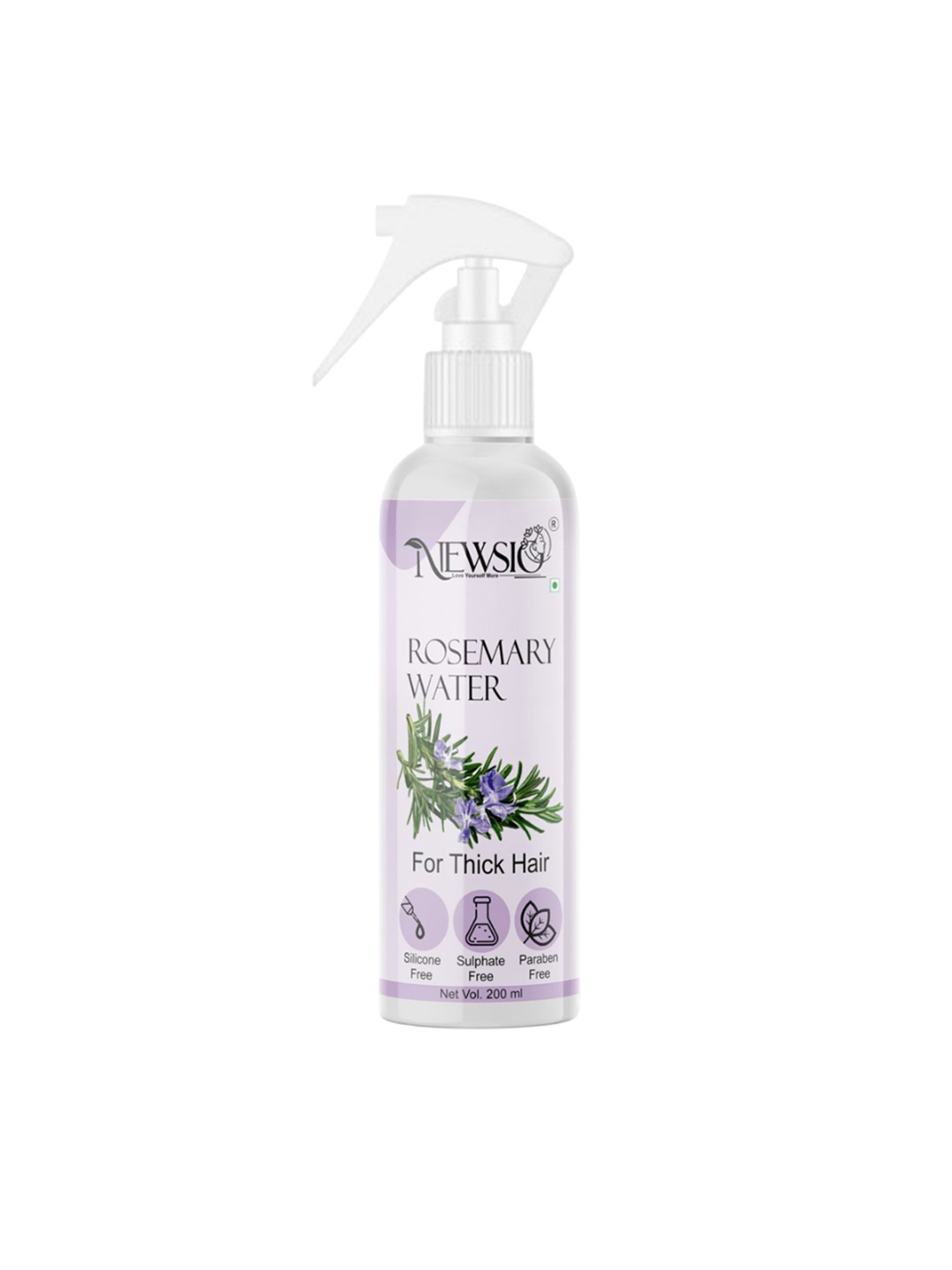 

Newsio Rosemary Water For Thick Hair- 200 ml, Transparent