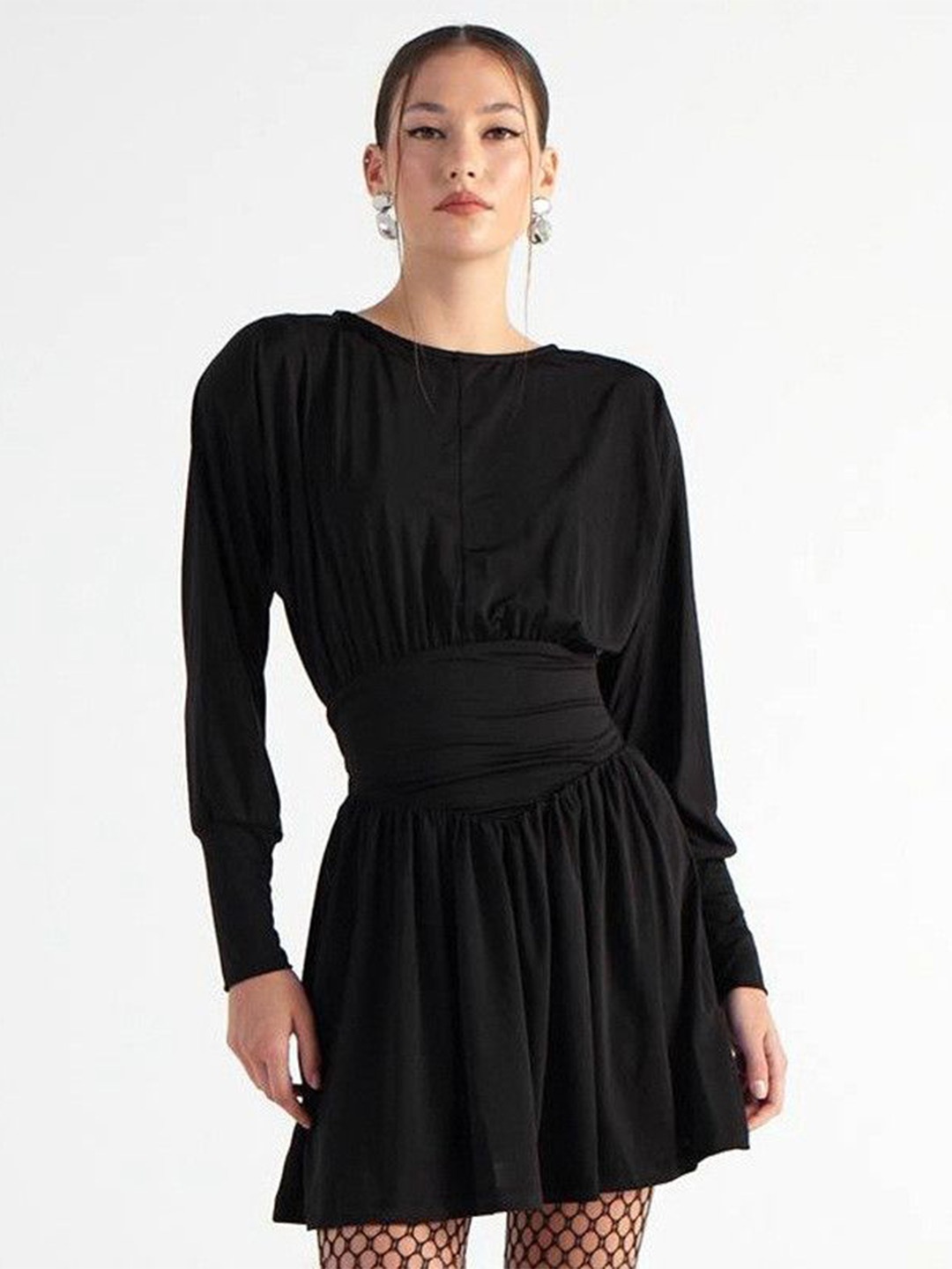 

DressBerry Women Fit & Flare Mini Dress, Black