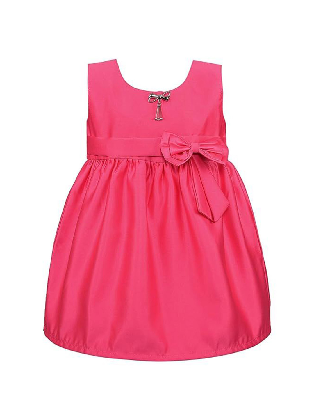 

Wish Karo Satin A-Line Dress, Pink
