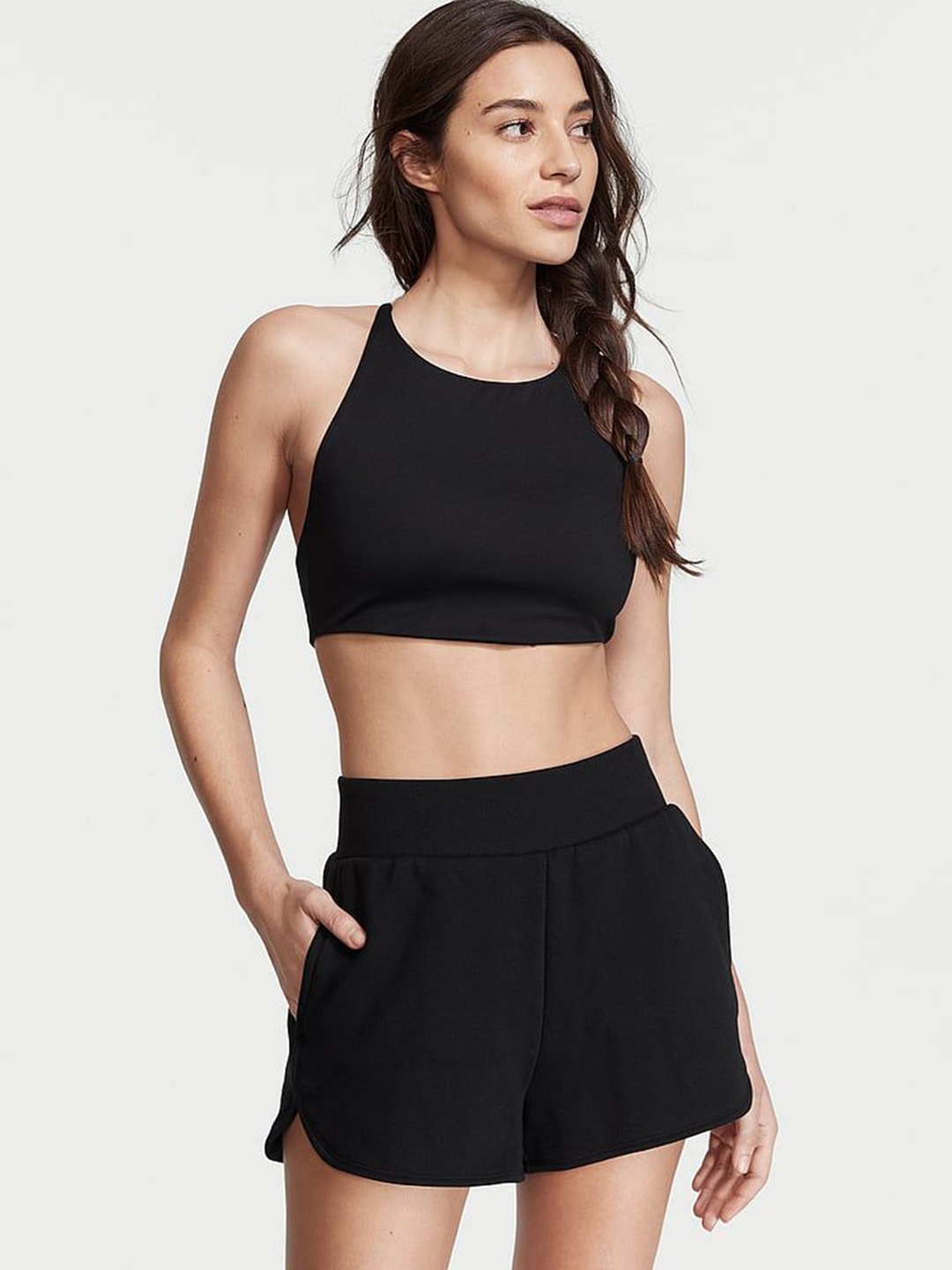 

Victoria's Secret Women High-Rise Shorts, Black