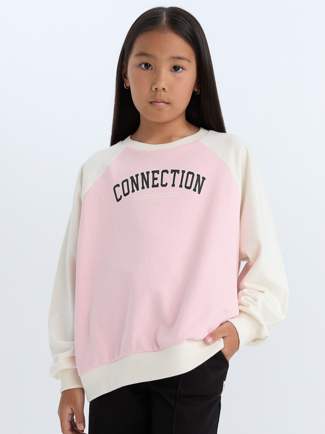 

DeFacto Girls Printed Pullover, Na