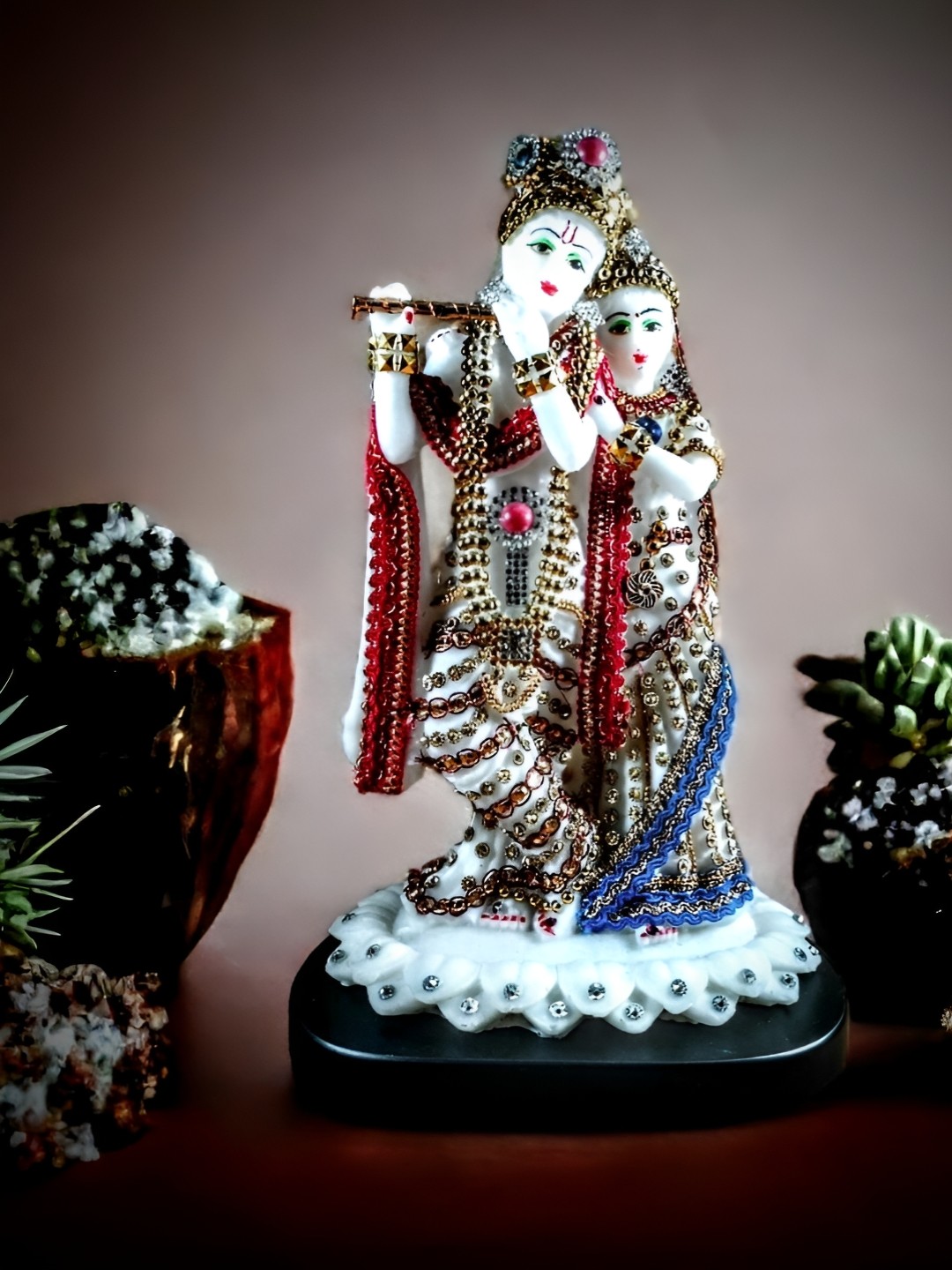 

Vrinban International White Religious Figurine Showpiece