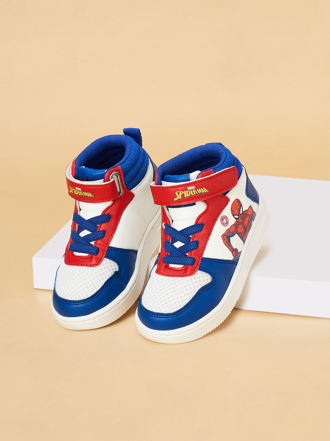 

Pantaloons Junior Boys Printed PU Sneakers, Blue