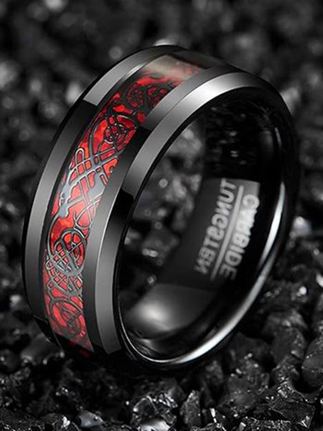 

Lila Unisex Dragon Shaped Thumb Finger Ring, Black