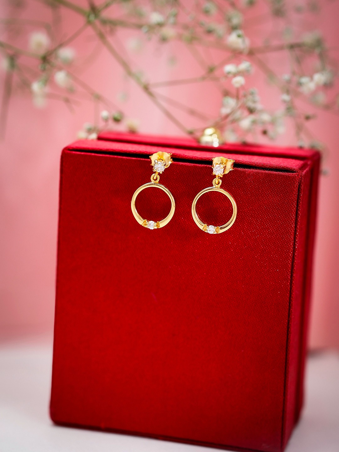 

DIAVO Contemporary Hoop Earrings, Gold