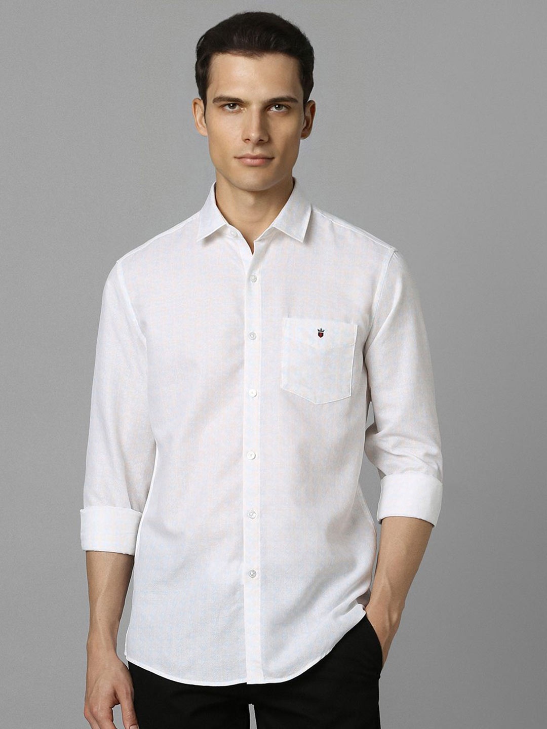 

Louis Philippe Sport Men Slim Fit Opaque Printed Casual Shirt, White