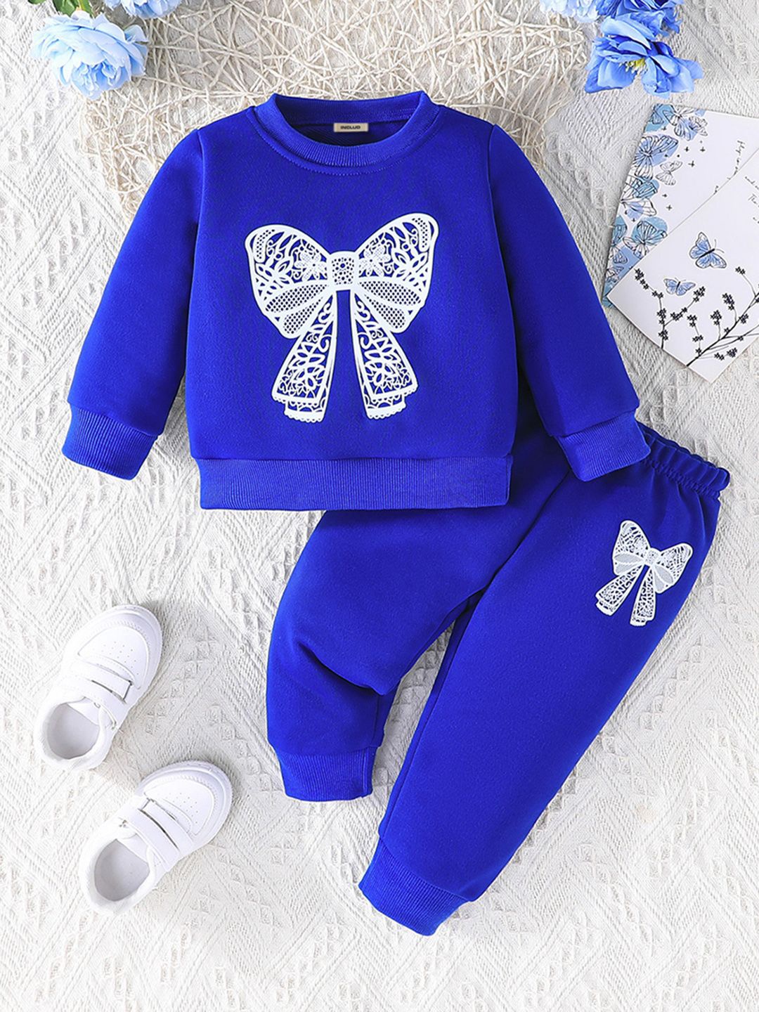 

INCLUD Girls Printed, Navy blue
