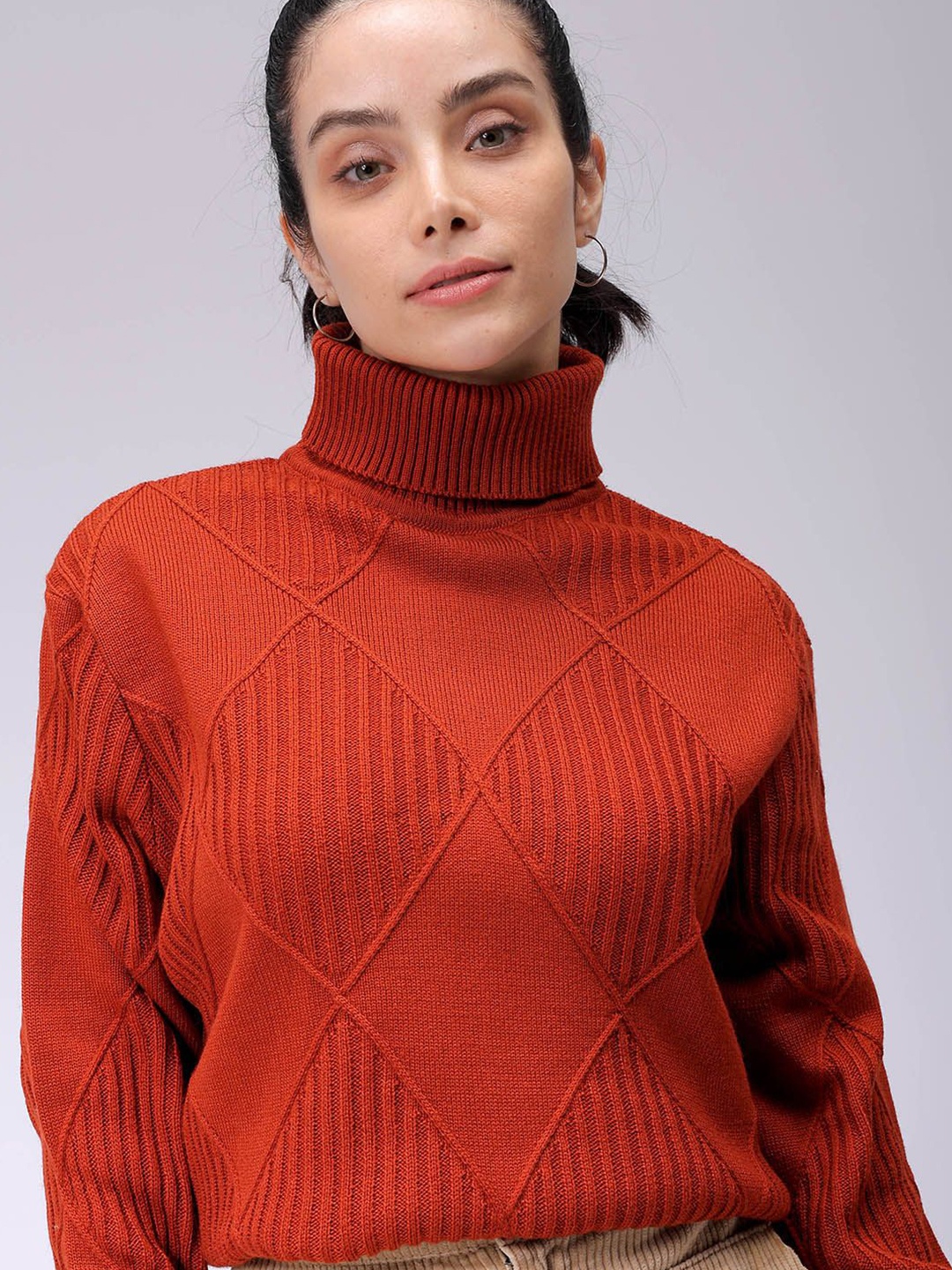 

Freehand by The Indian Garage Co Women Long Sleeves Pullover, Red