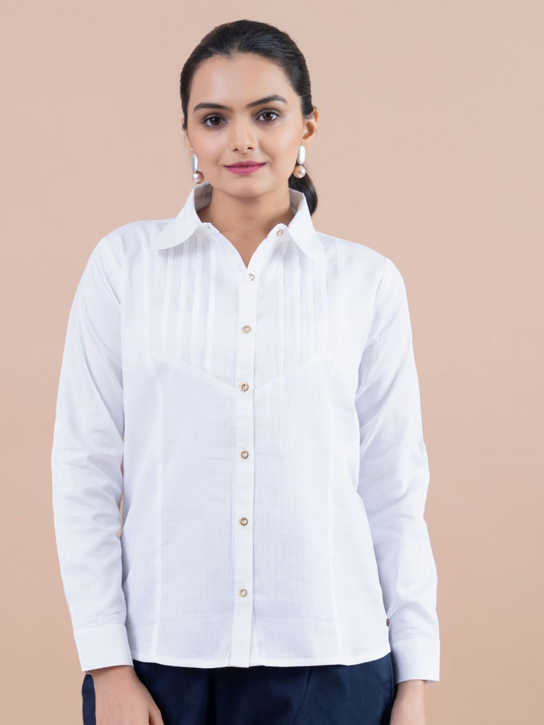 

Komarri U Women Opaque Casual Shirt, White