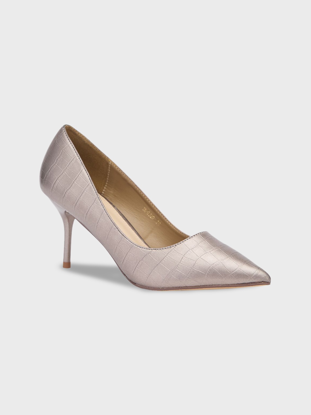 

Sole To Soul Textured Party Slim Heeled Pumps, Grey
