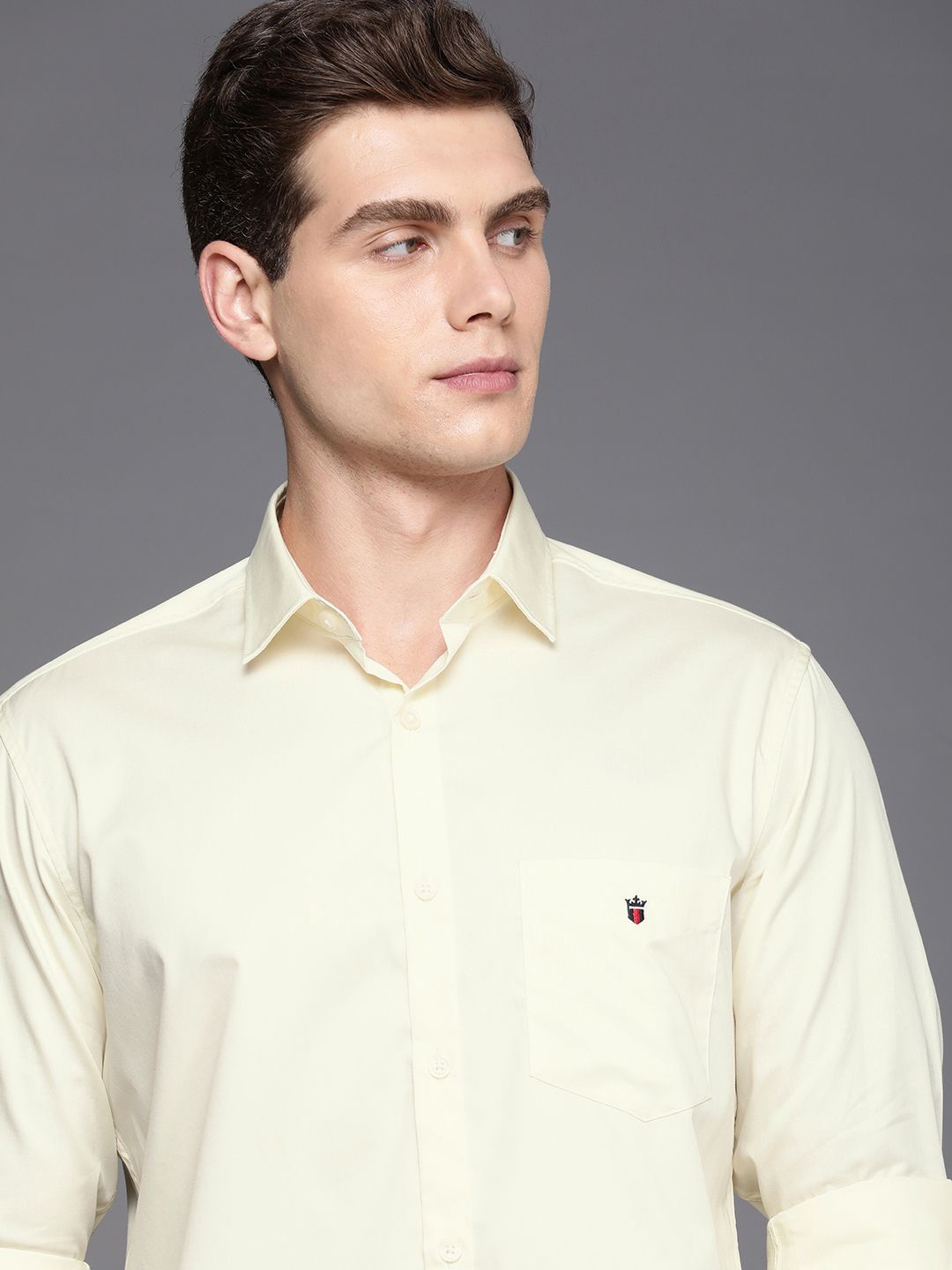 

Louis Philippe Sport Pure Cotton Slim Fit Casual Shirt, Cream