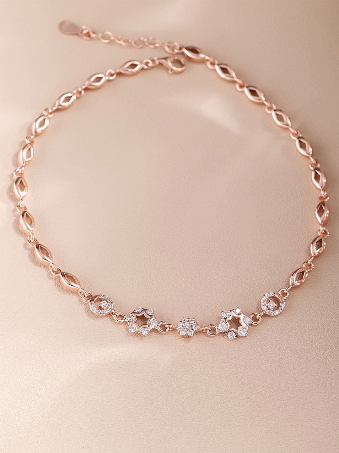 

DIAVO Rose Gold-Plated Anklet