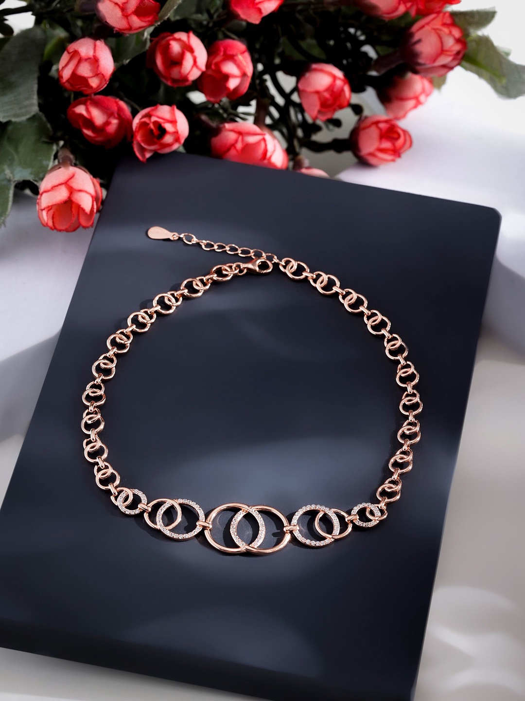 

DIAVO Rose Gold-Plated Anklet