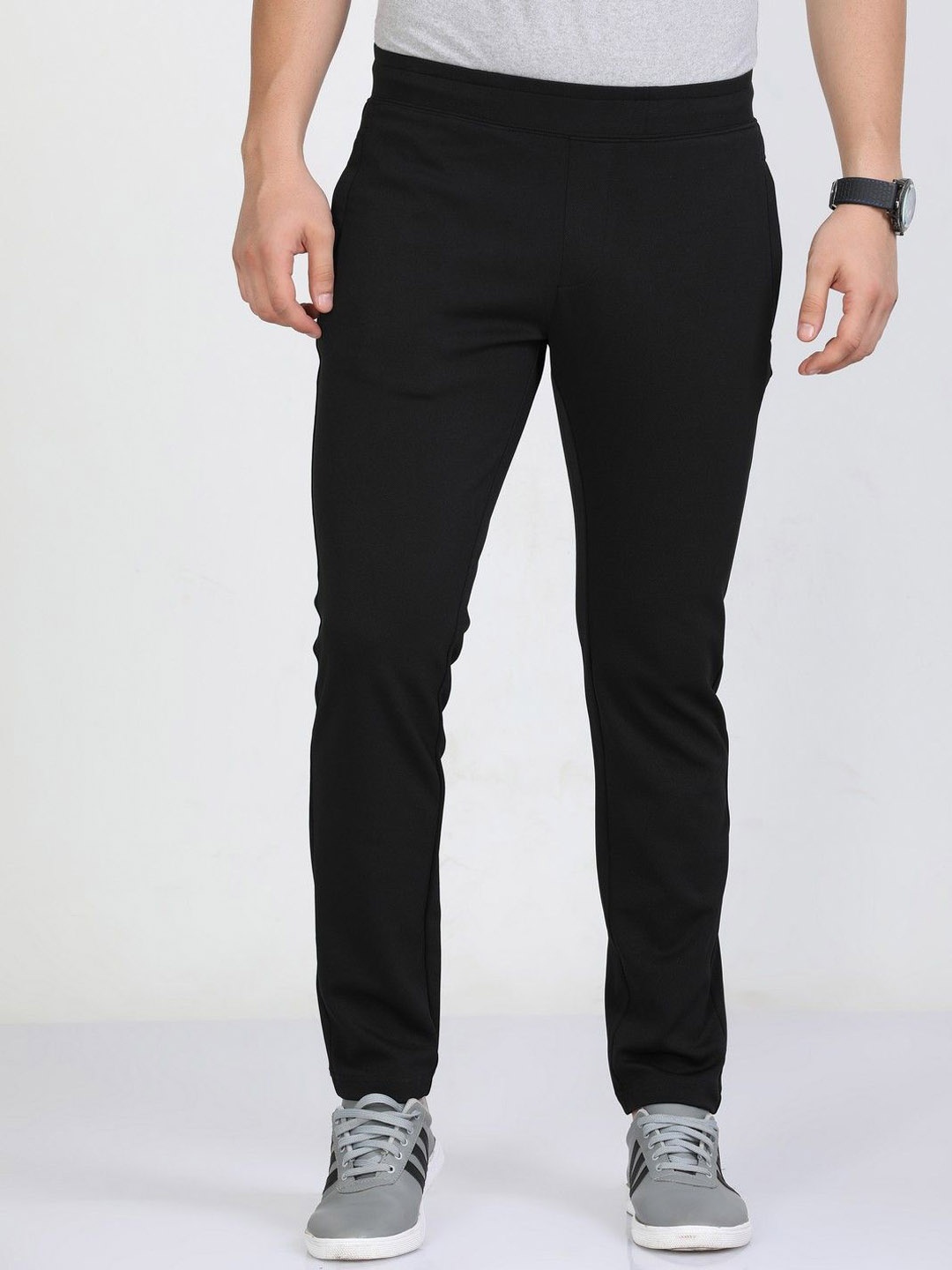 

NEVER NEUD Men Urban Slim Slim Fit Joggers Trousers, Black