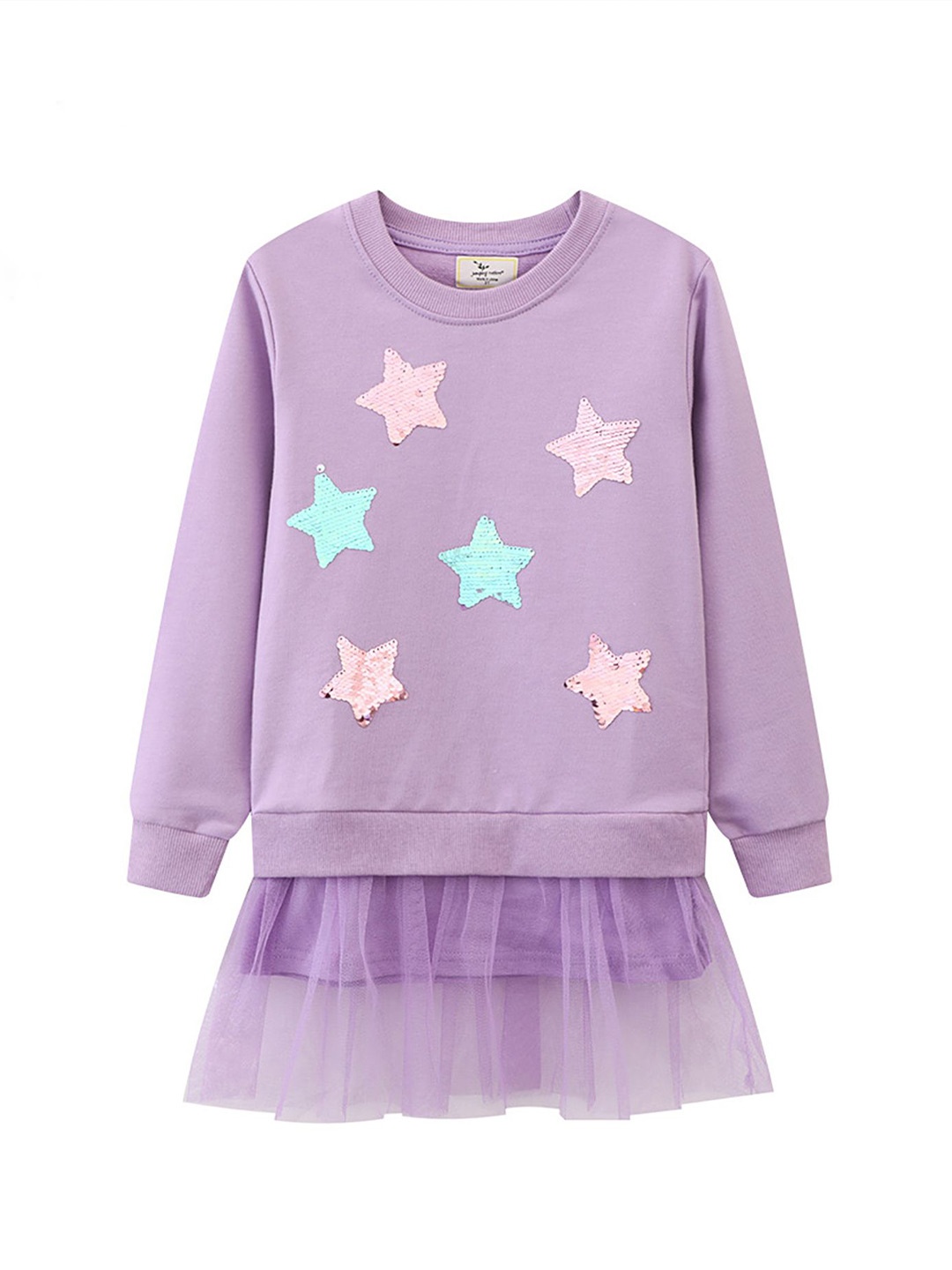 

LULU & SKY Drop-Waist Midi Dress, Purple