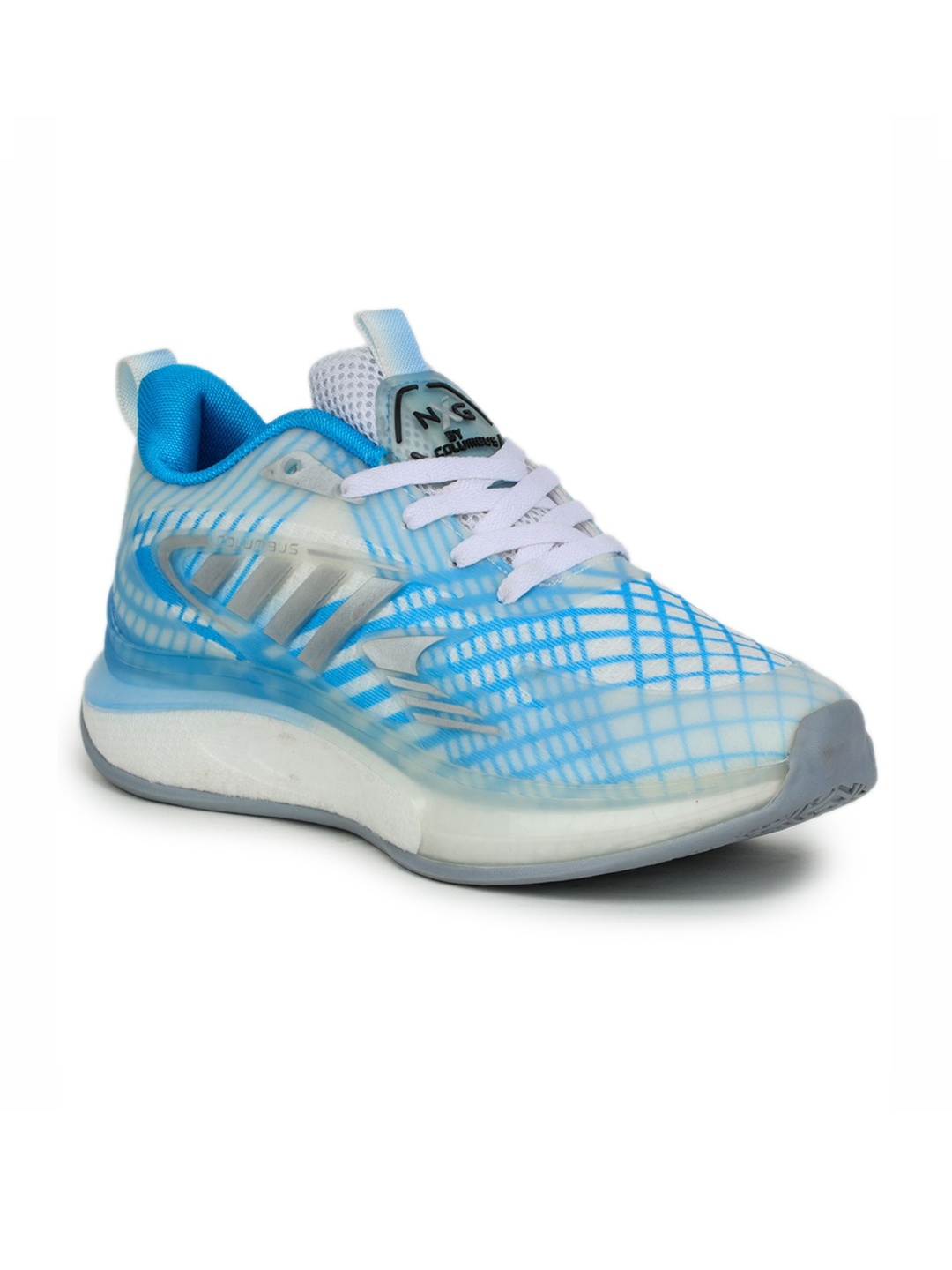 

Columbus Men Mesh Running Non-Marking Lace - Ups Shoes, Blue