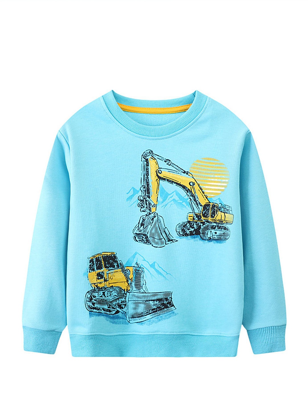 

LULU & SKY Boys Printed Sweatshirt, Blue