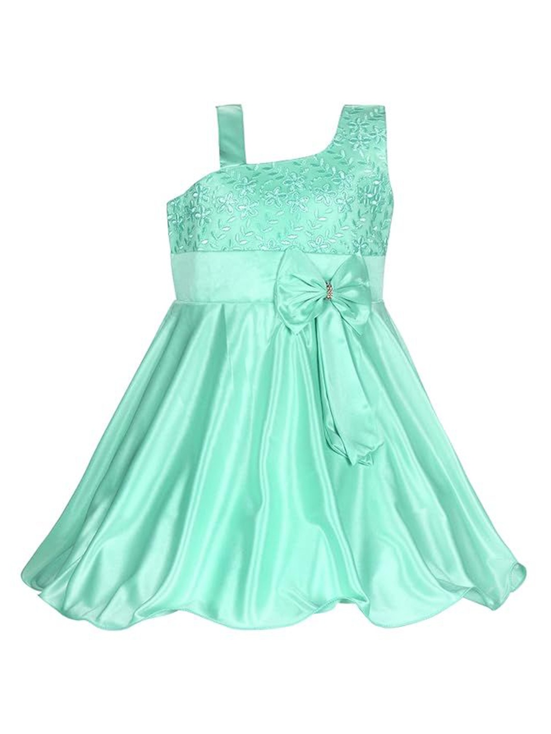 

Wish Karo Embroidered A-Line Dress, Sea green