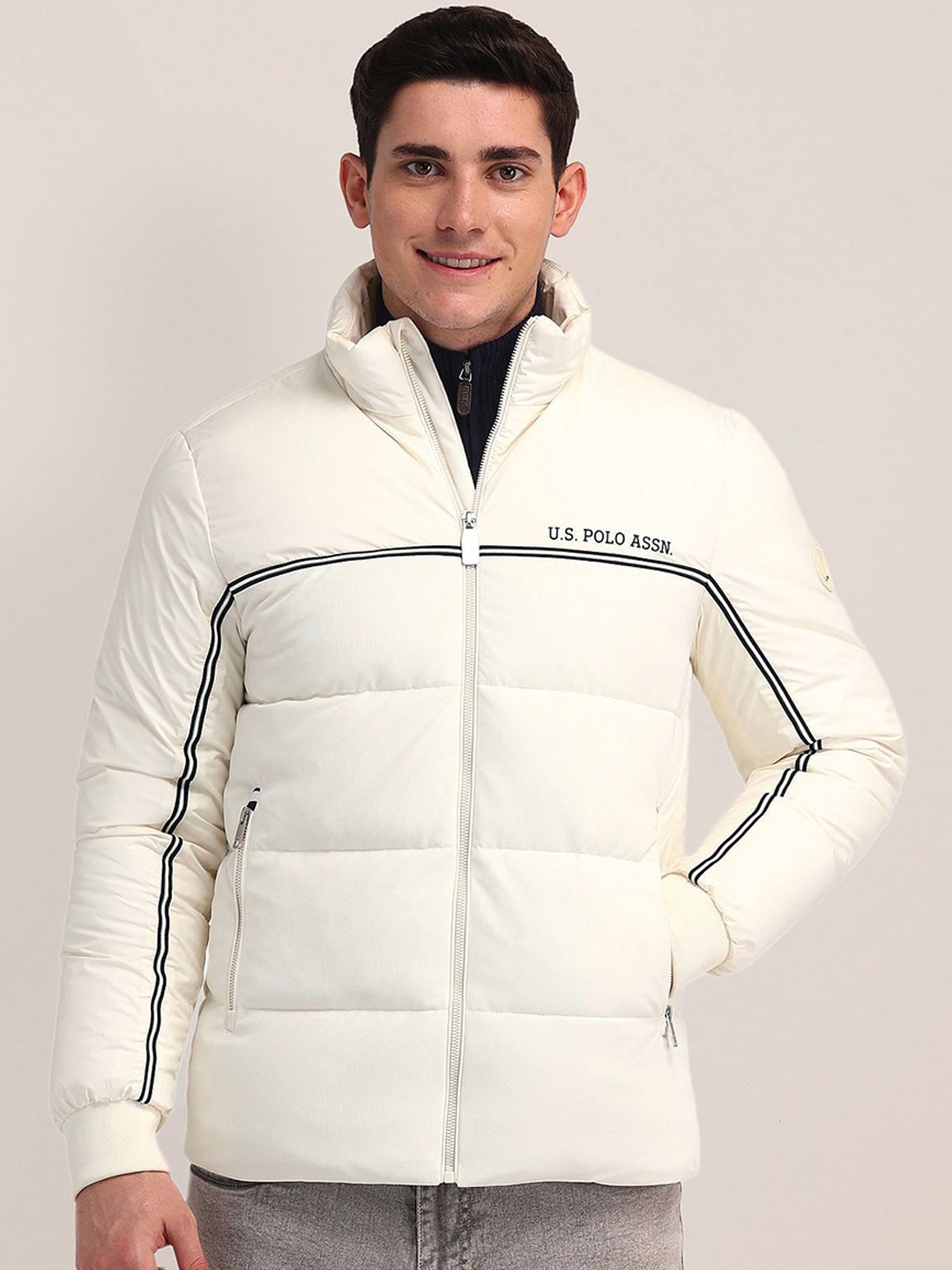 

U.S. Polo Assn. Men Quilted Jacket, White