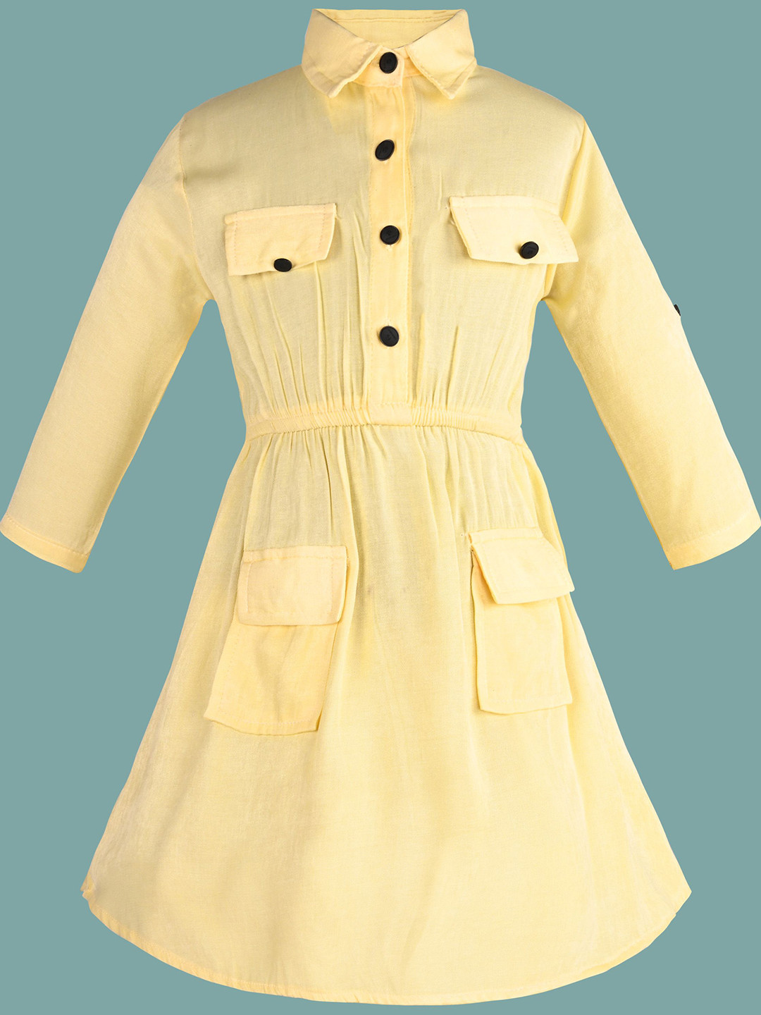

Wish Karo Fit & Flare Dress, Yellow