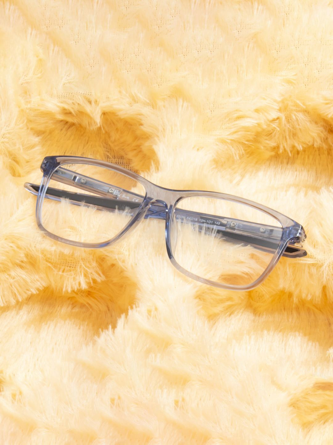 

Ted Smith Unisex Full Rim Wayfarer Frames, Blue