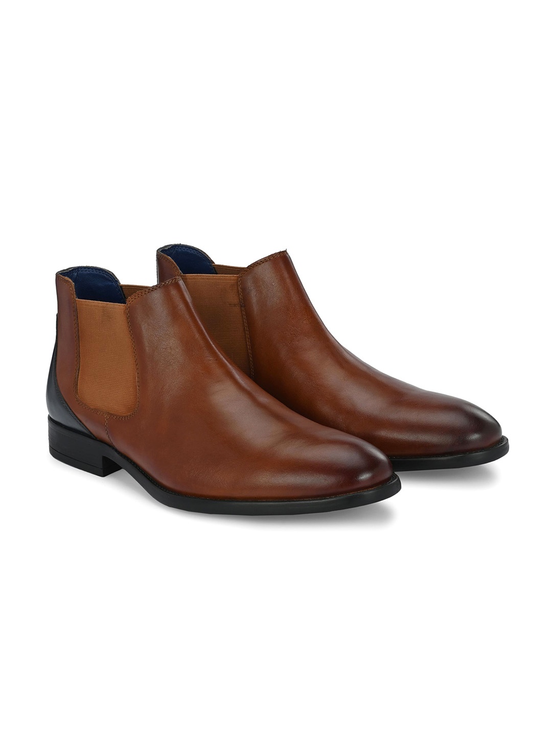 

Overdrive Men Round Toe Chealsea Boots, Brown
