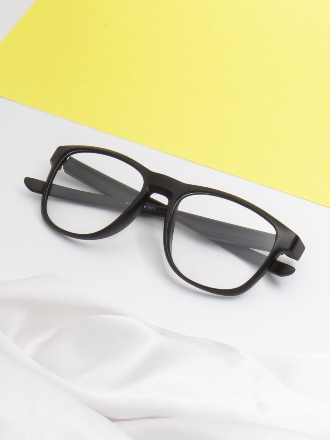 

Ted Smith Unisex Full Rim Wayfarer Frames, Black
