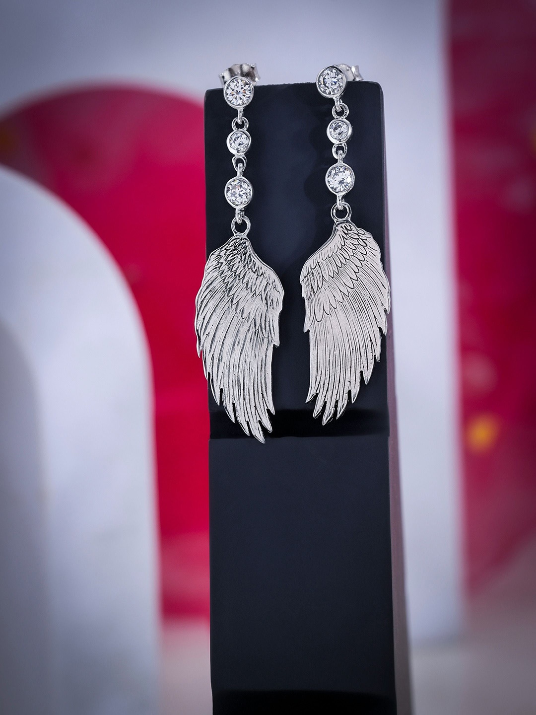 

DIAVO Contemporary Drop Earrings, Silver