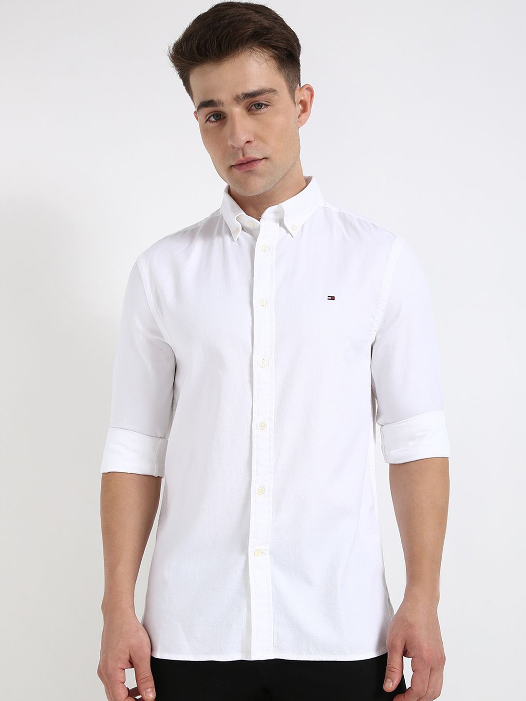 

Tommy Hilfiger Men Slim Fit Opaque Casual Shirt, White