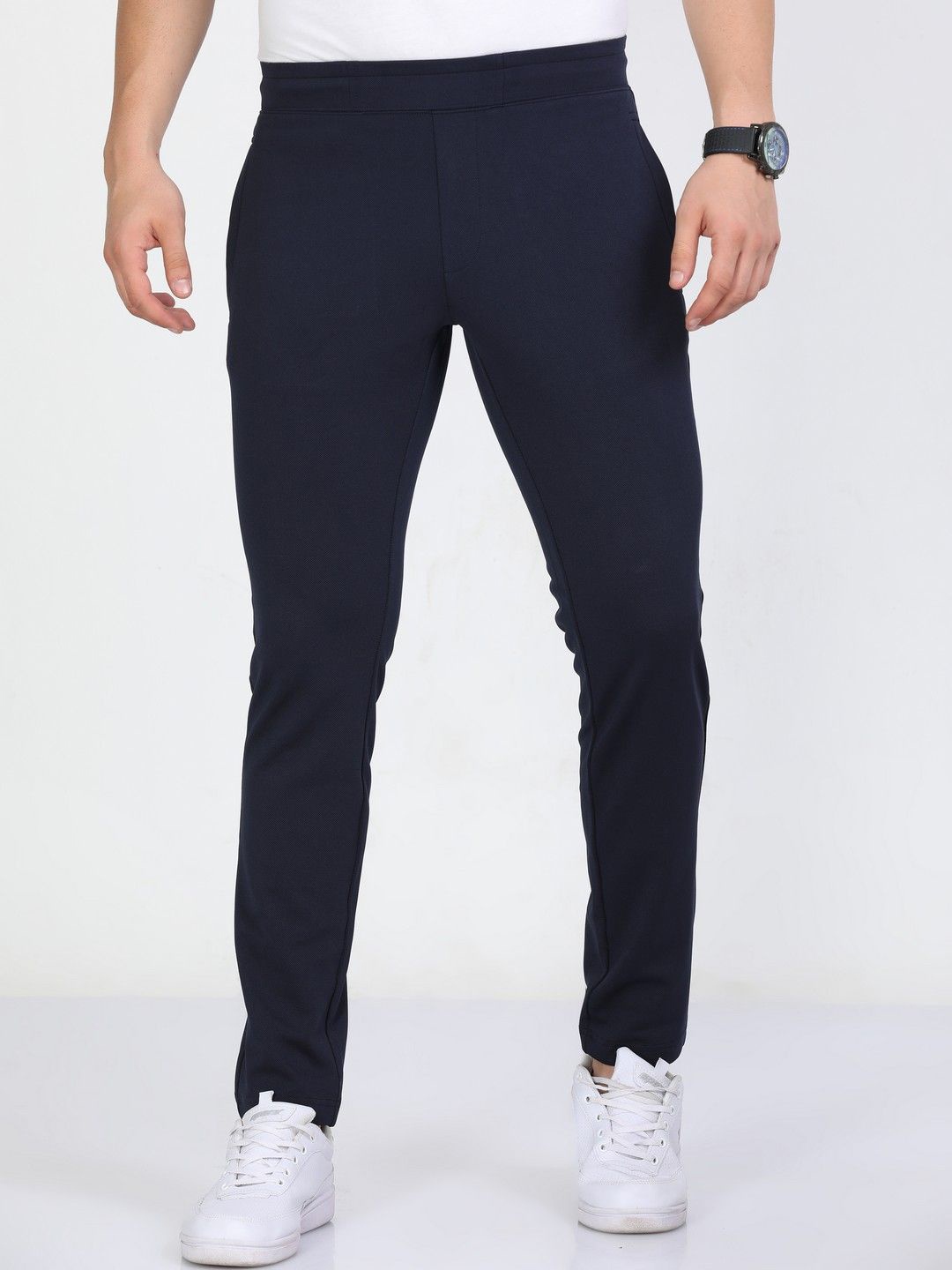 

NEVER NEUD Men Urban Slim Slim Fit Joggers Trousers, Navy blue