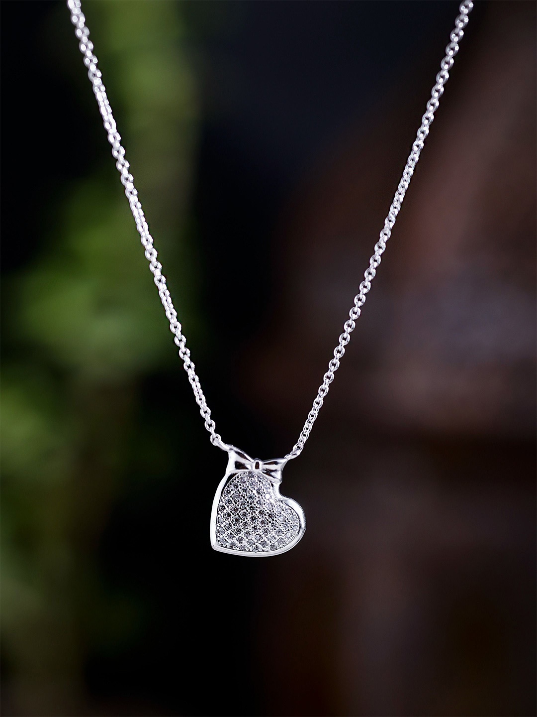 

DIAVO Sterling Silver Rhodium-Plated Necklace