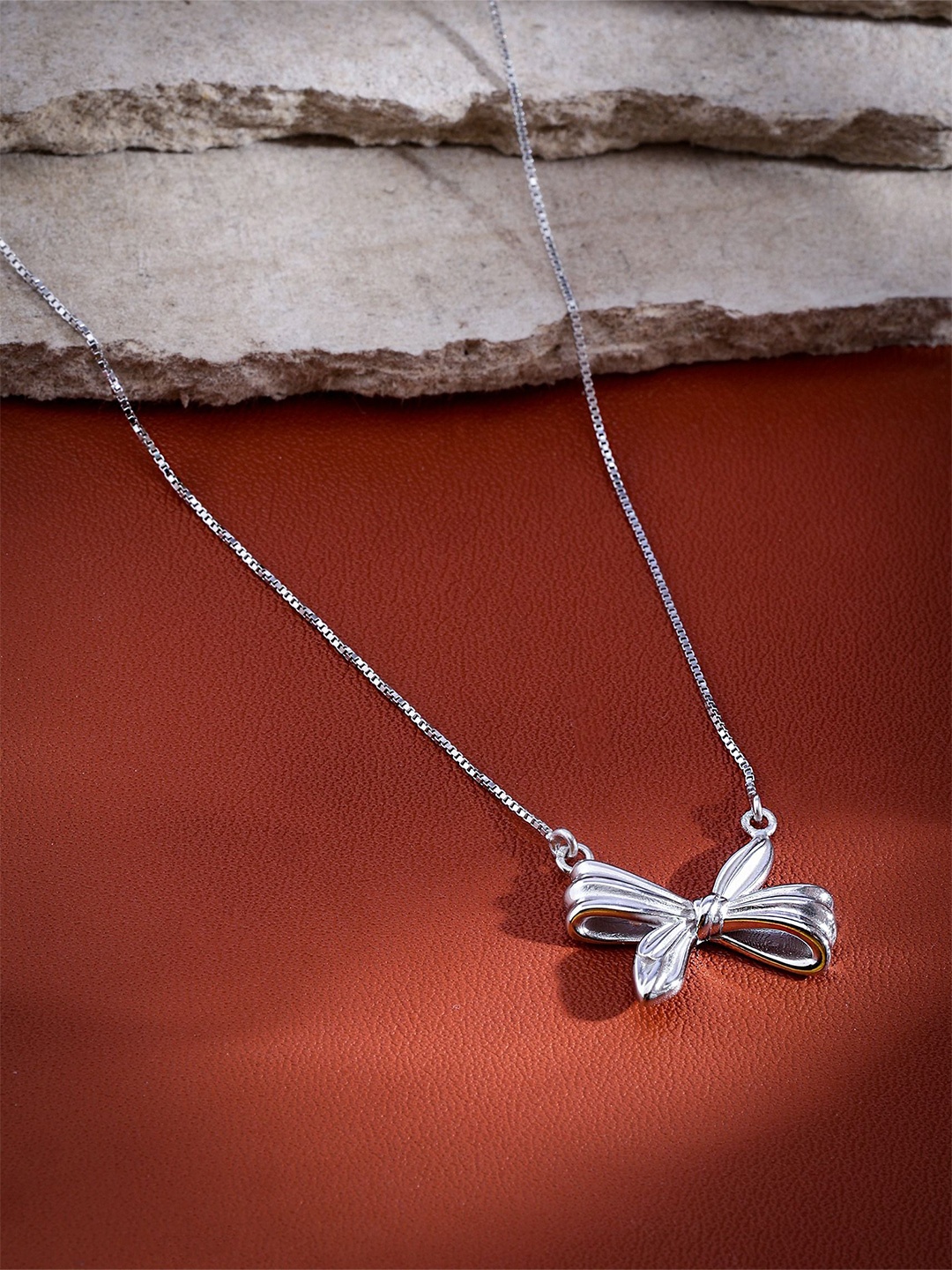 

DIAVO Sterling Silver Silver-Plated Chain