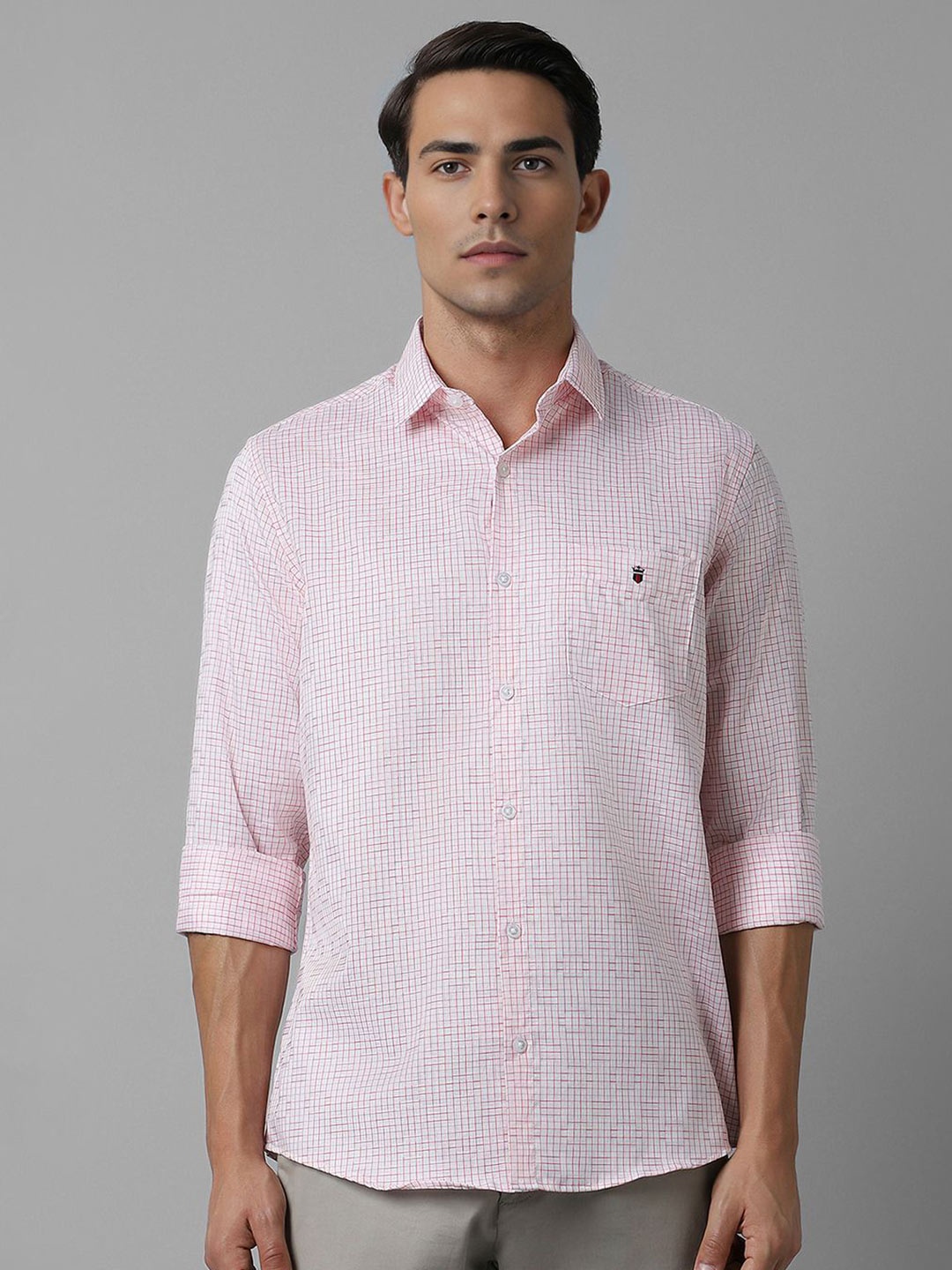 

Louis Philippe Sport Men Slim Fit Opaque Checked Casual Shirt, White