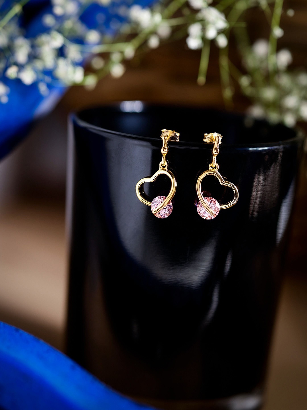 

DIAVO Contemporary Drop Earrings, Gold
