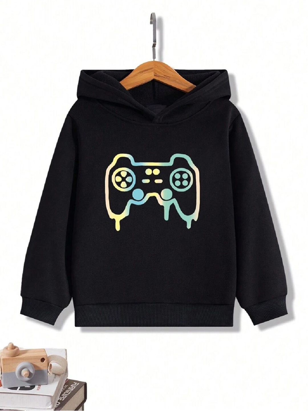 

BAESD Boys Printed Sweatshirt, Black
