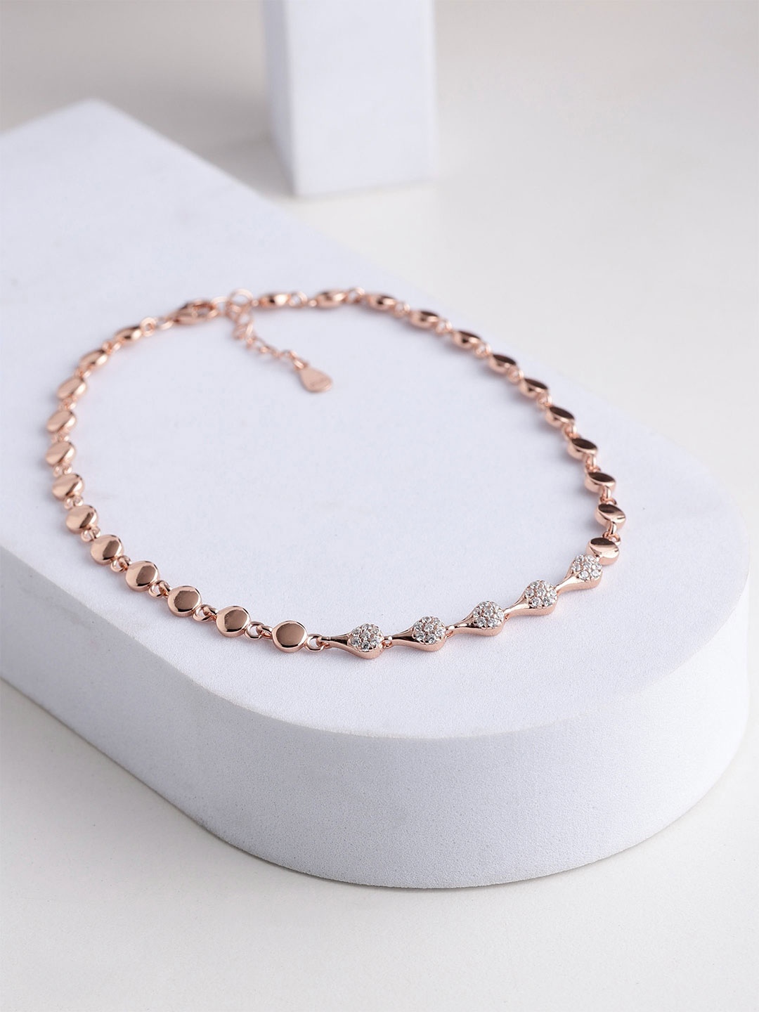 

DIAVO Rose Gold-Plated Anklet