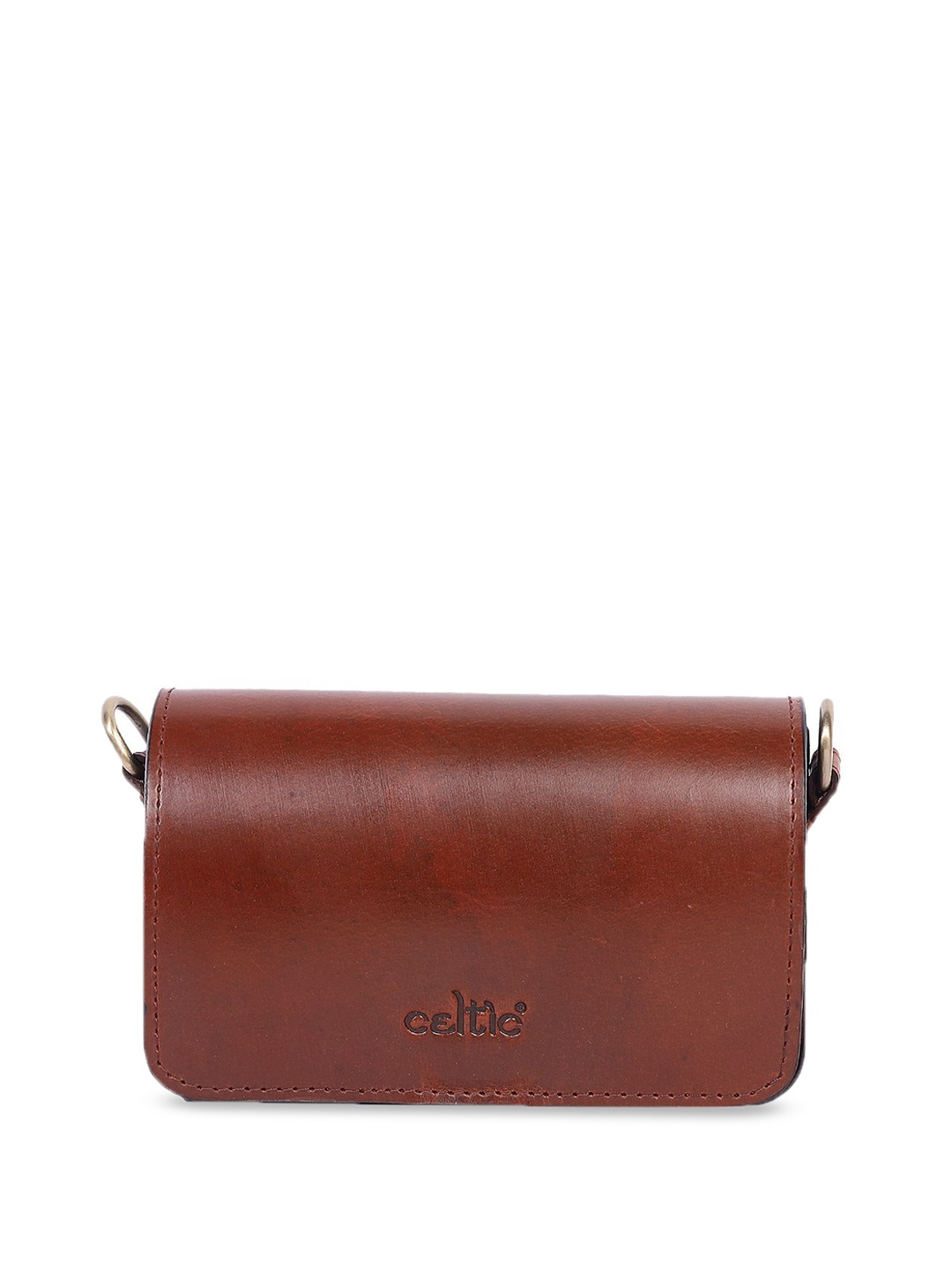 

Celtic Leather Structured Satchel, Brown