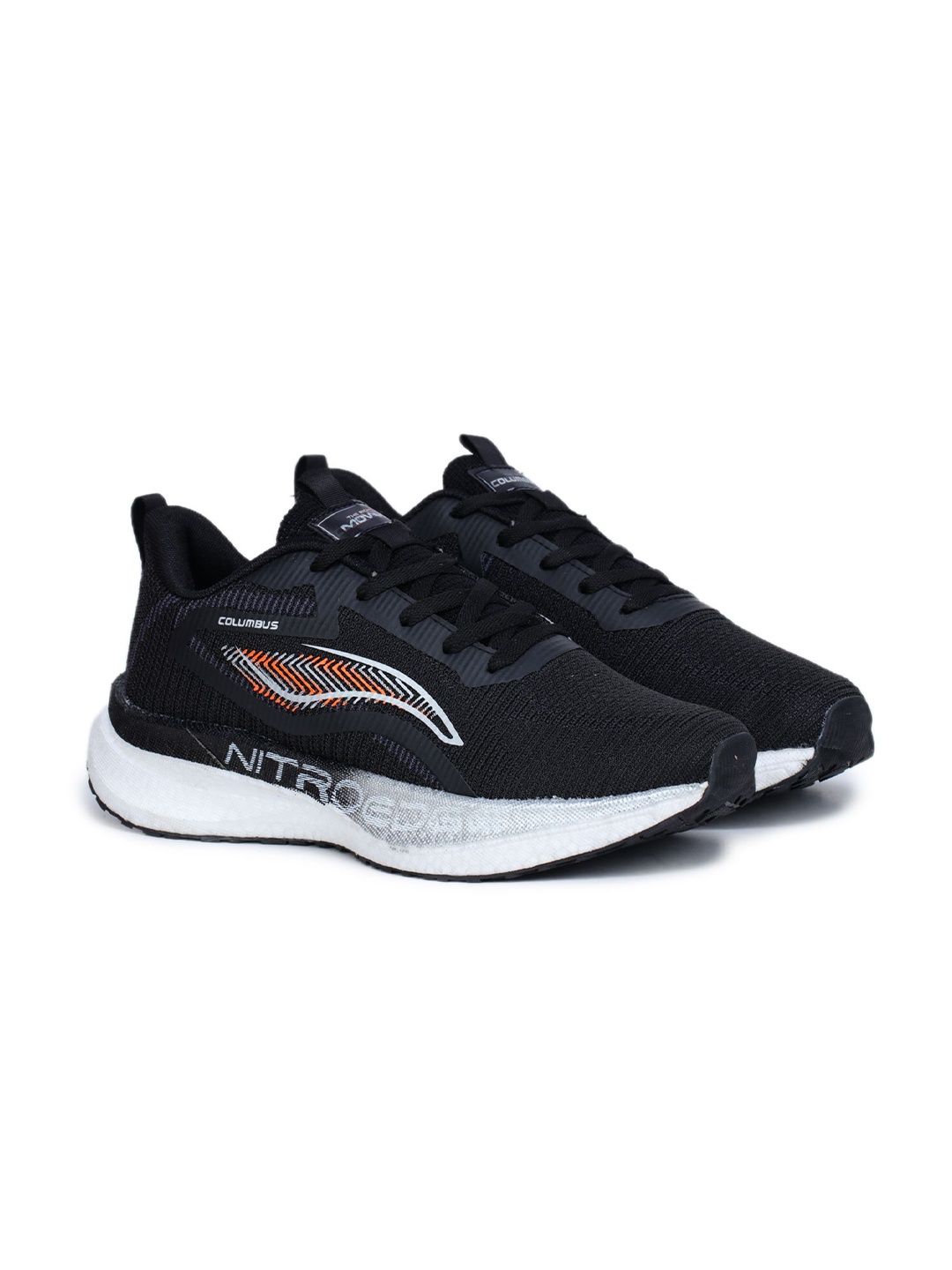 

Columbus Men Mesh Running Non-Marking Shoes, Black
