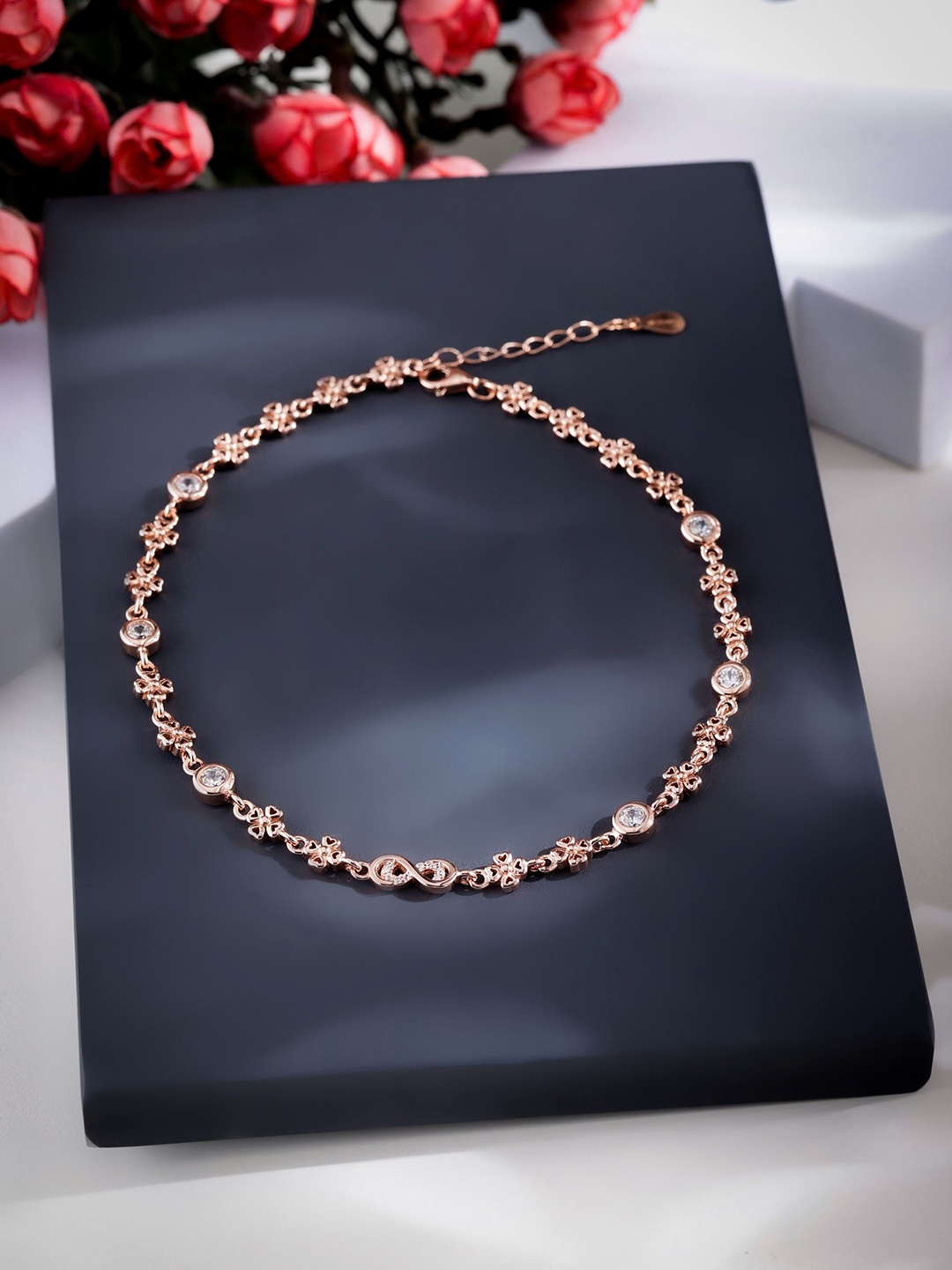 

DIAVO Rose Gold-Plated Anklet