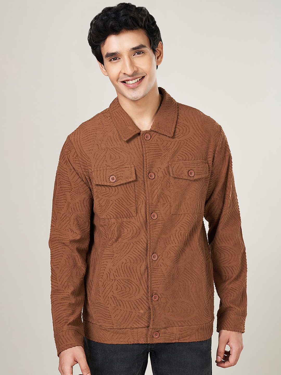 

People Men Tailored Jacket, Brown
