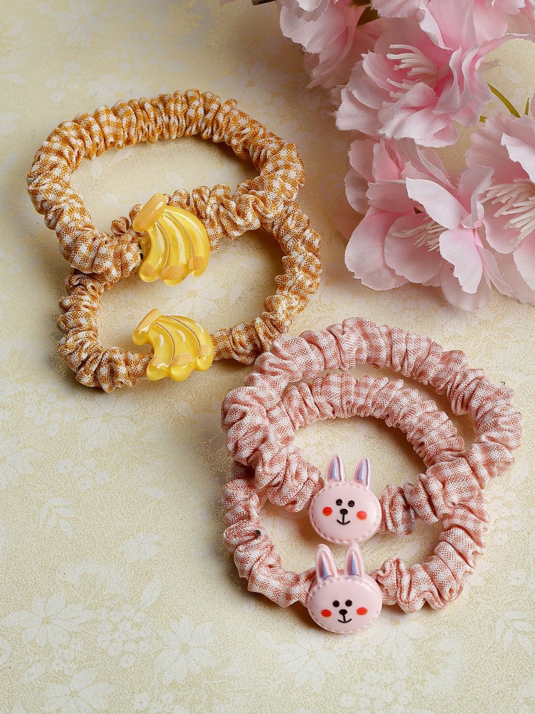 

Stoln Girls Ponytail Holders, Beige