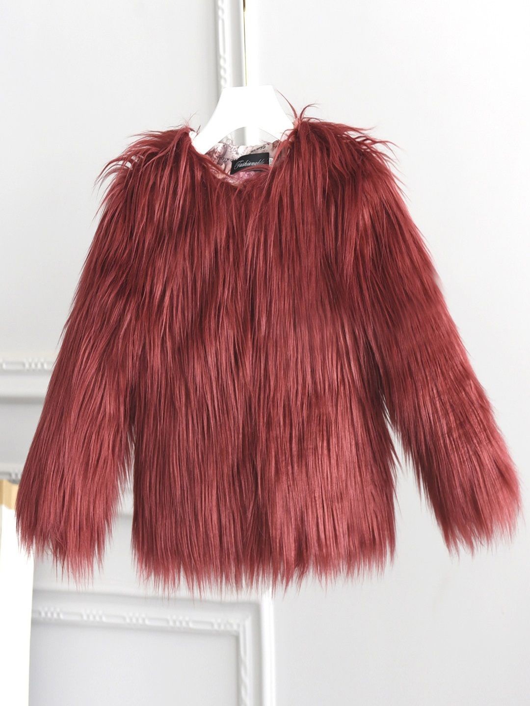 

Xsole Kids Self Designed Single-Breasted Winter Coats, Maroon